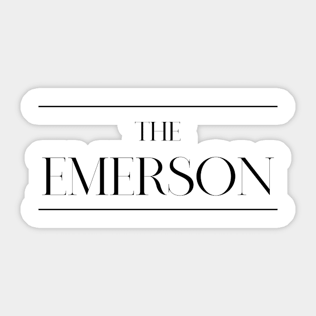 The Emerson ,Emerson Surname, Emerson Sticker by MeliEyhu